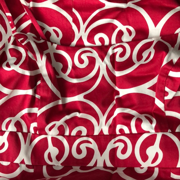 Ann Taylor berry pink scrollwork slip dress 6 - Picture 5 of 5